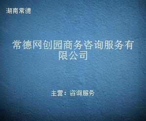 常德网创园商务咨询服务 信息咨询赋能企业创新与成长